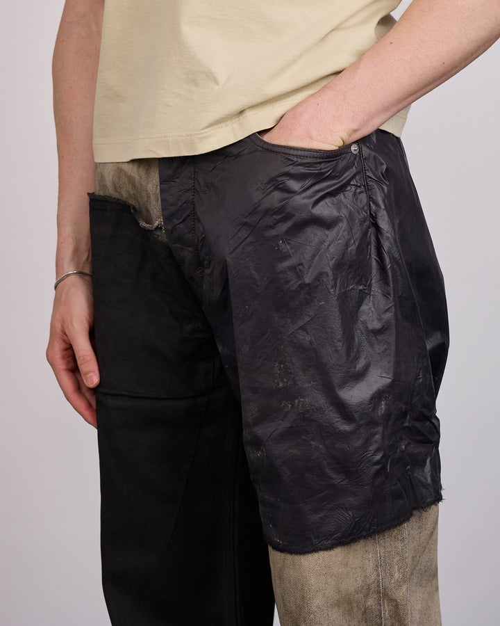 Rick Owens DRKSHDW Geth Jean Collage Dust Black