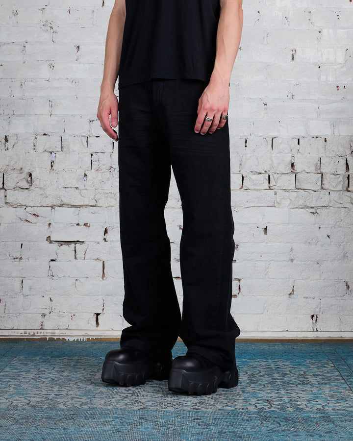 Rick Owens DRKSHDW Geth Jean Cotton Moleskin Black