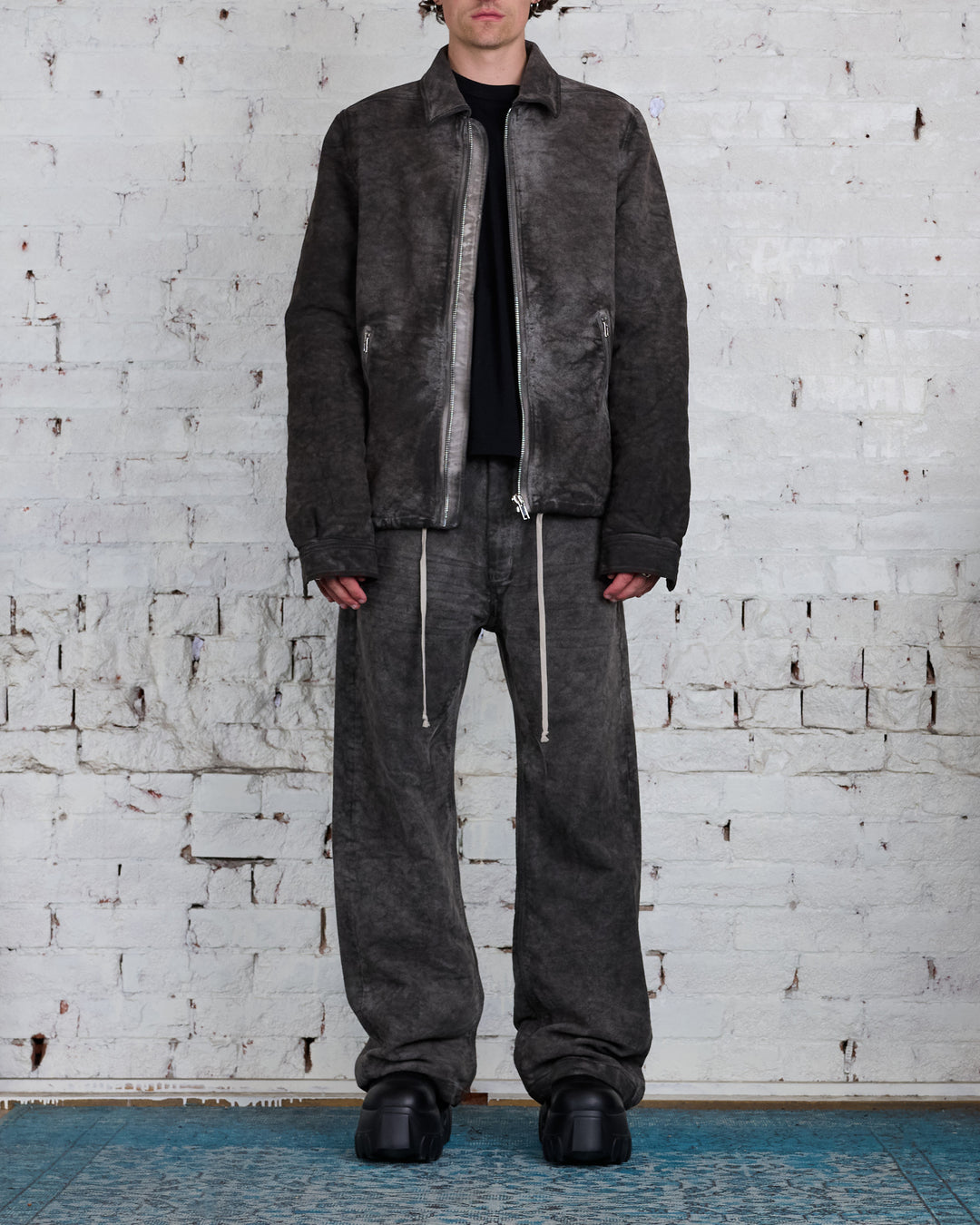 Rick Owens DRKSHDW Geth Jean Cotton Moleskin Dust