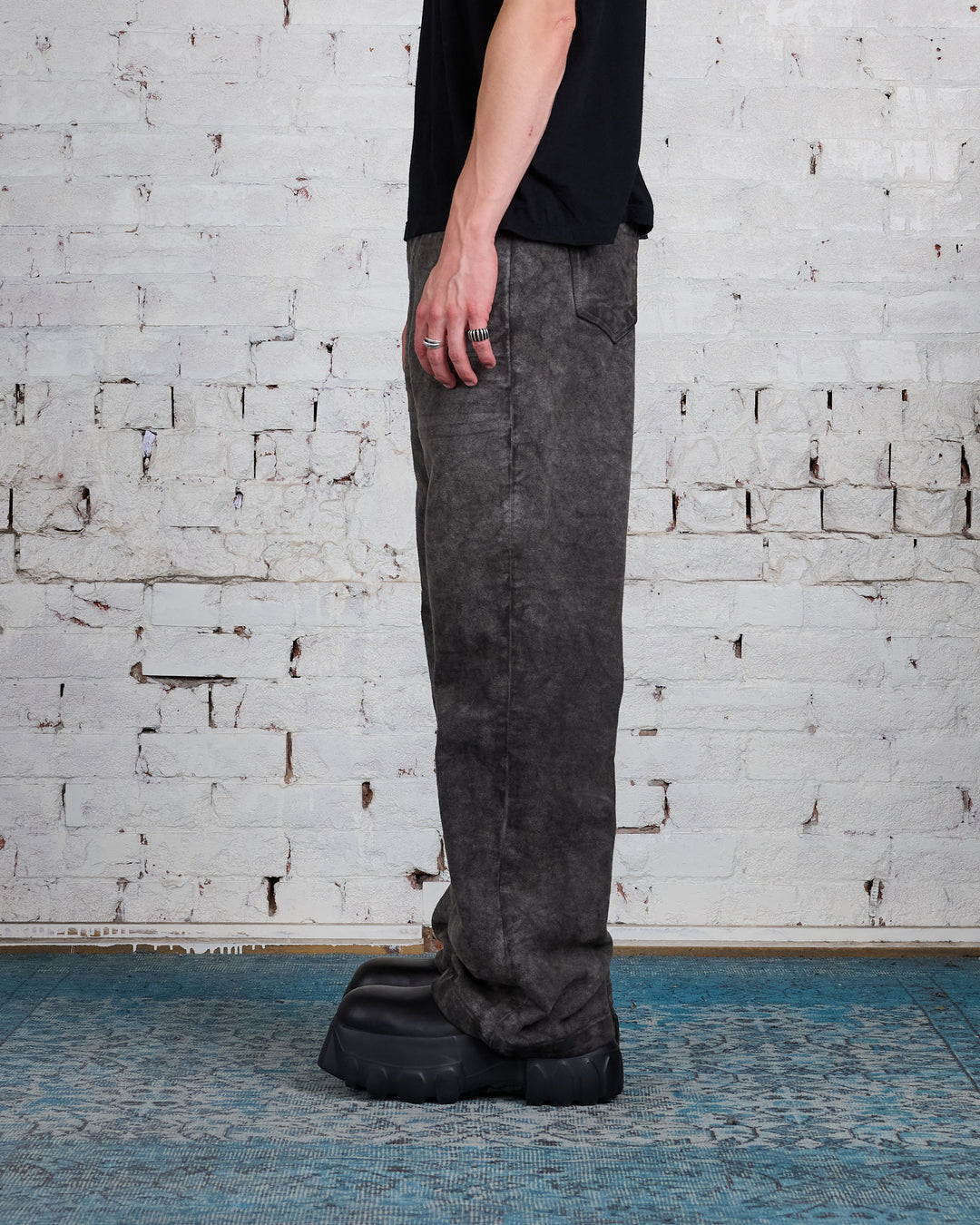 Rick Owens DRKSHDW Geth Jean Cotton Moleskin Dust