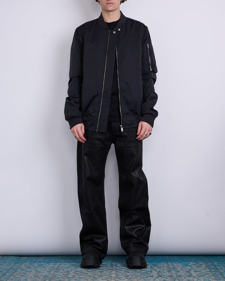 Rick Owens DRKSHDW Geth Jeans 13oz Foil Denim Black