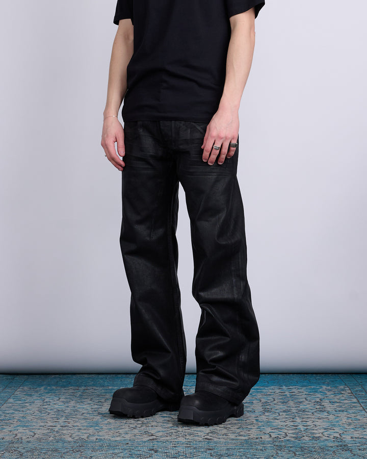 Rick Owens DRKSHDW Geth Jeans 13oz Foil Denim Black