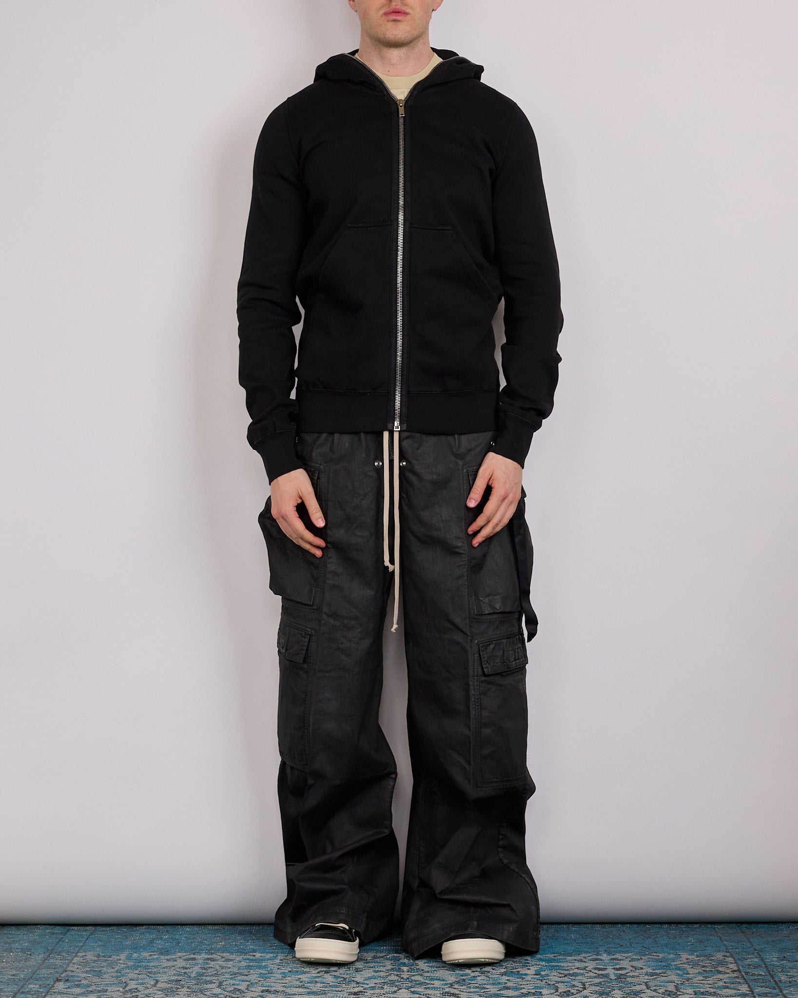 Rick Owens DRKSHDW Gimp Full-Zip Hoodie Felpa Black – LESS 17