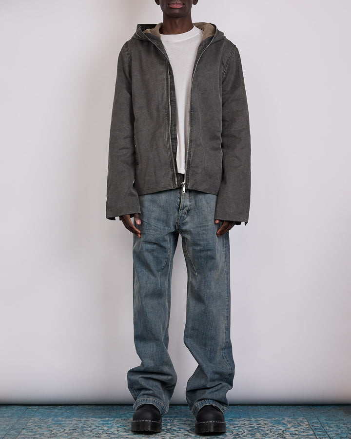 Rick Owens DRKSHDW Gimp Lined Zip Jacket Canvas Gravel