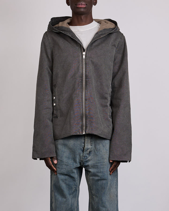 Rick Owens DRKSHDW Gimp Lined Zip Jacket Canvas Gravel