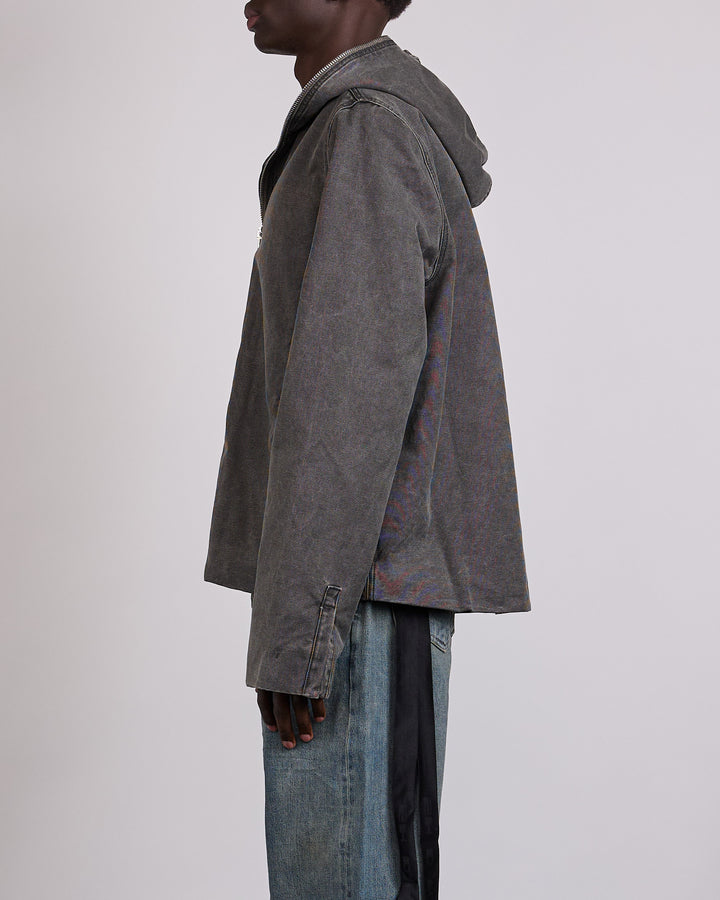 Rick Owens DRKSHDW Gimp Lined Zip Jacket Canvas Gravel