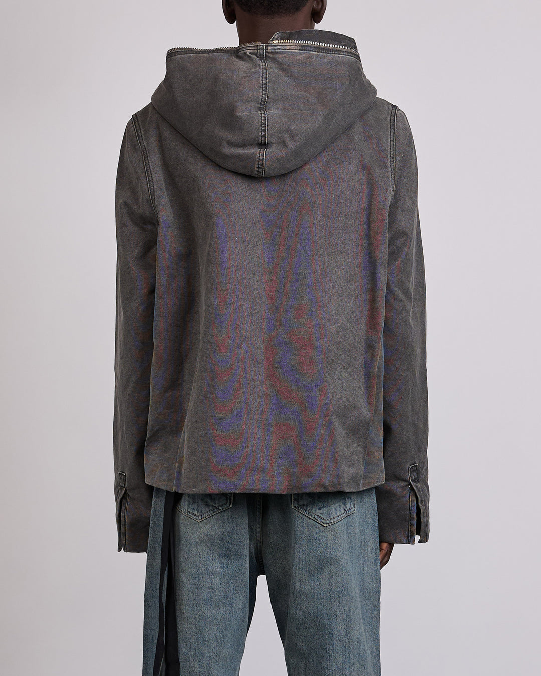 Rick Owens DRKSHDW Gimp Lined Zip Jacket Canvas Gravel