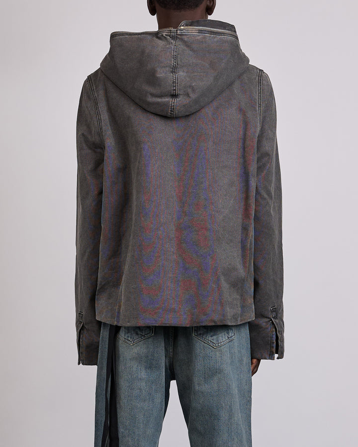 Rick Owens DRKSHDW Gimp Lined Zip Jacket Canvas Gravel