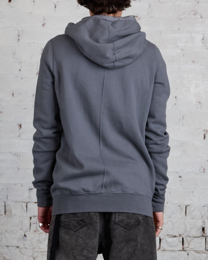 Rick Owens DRKSHDW Gimp Zip Hood Felpa Stone