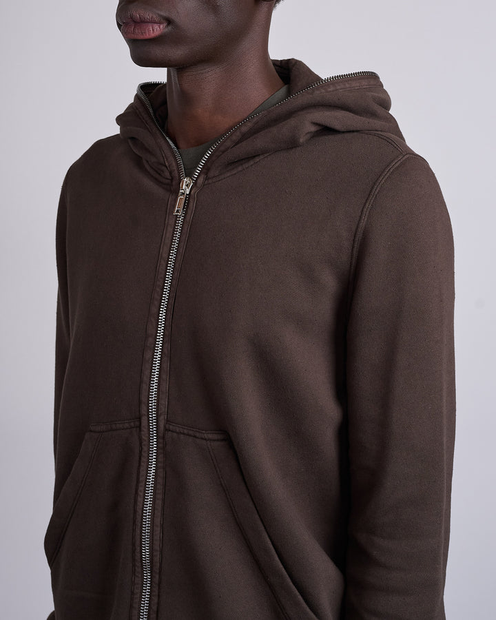 Rick Owens DRKSHDW Gimp Zip Hood Slub Felpa Dark Dust