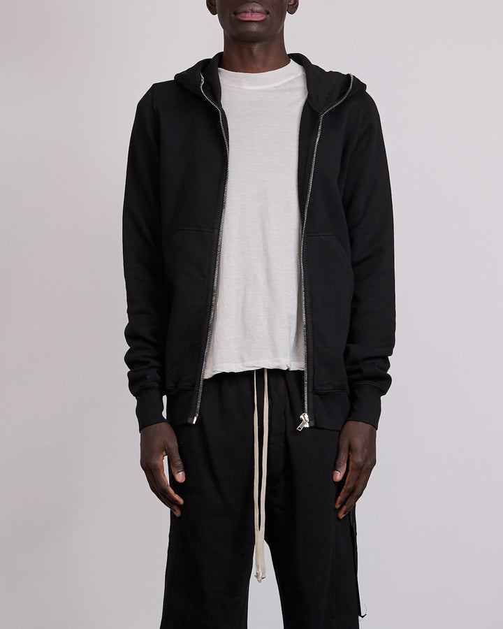 Rick Owens DRKSHDW Gimp Zip Hoodie Felpa Fleece Black