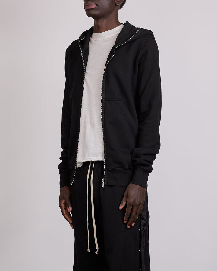 Rick Owens DRKSHDW Gimp Zip Hoodie Felpa Fleece Black