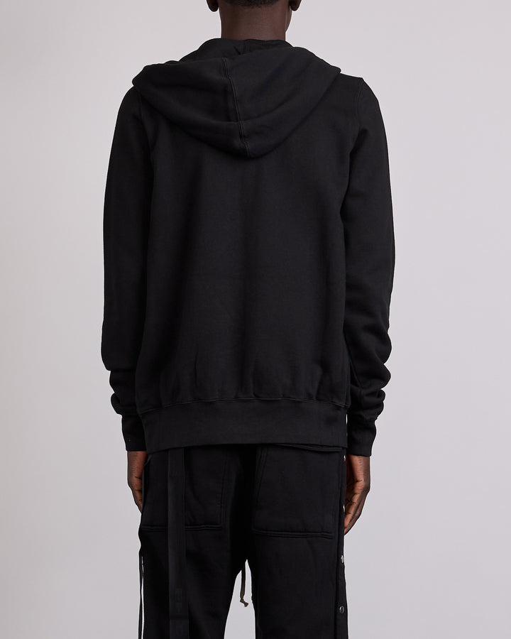 Rick Owens DRKSHDW Gimp Zip Hoodie Felpa Fleece Black