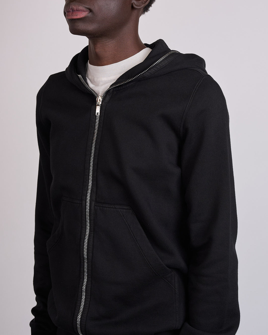 Rick Owens DRKSHDW Gimp Zip Hoodie Felpa Fleece Black