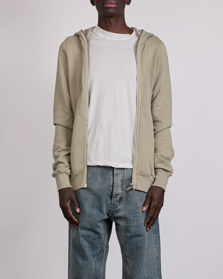 Rick Owens DRKSHDW Gimp Zip Hoodie Felpa Fleece Mineral