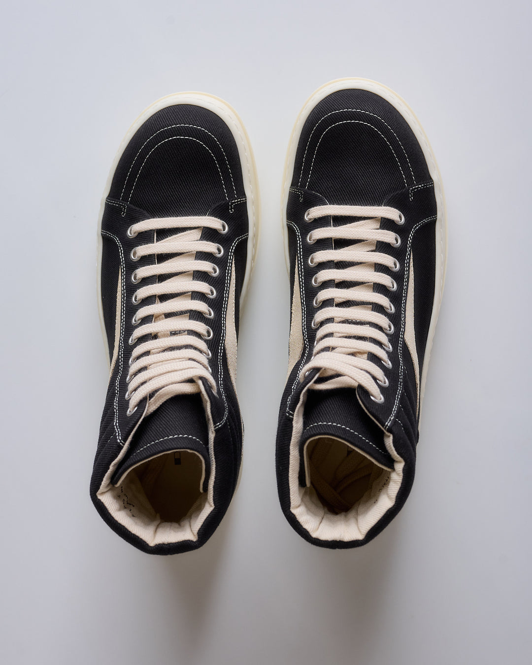 Rick Owens DRKSHDW High Vintage Sneaks Denim 13oz Black Milk