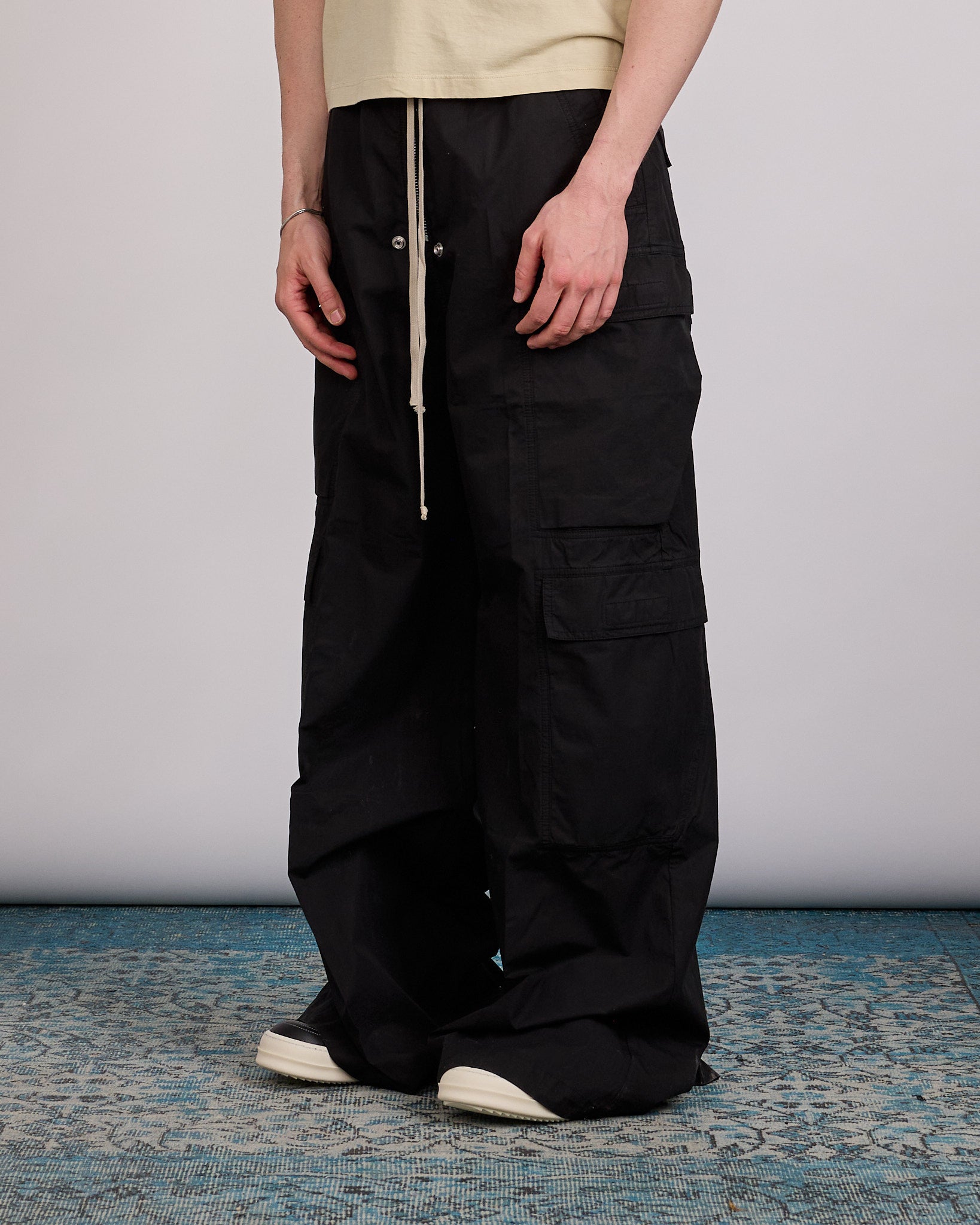 パンツ rick owens cargo bela 46 24ss Rick Owens DRKSHDW Jumbo Cargo Bela Pant Ripstop Black – LESS 17