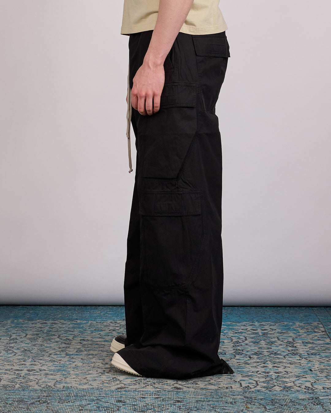 Rick Owens DRKSHDW Jumbo Cargo Bela Pant Ripstop Black