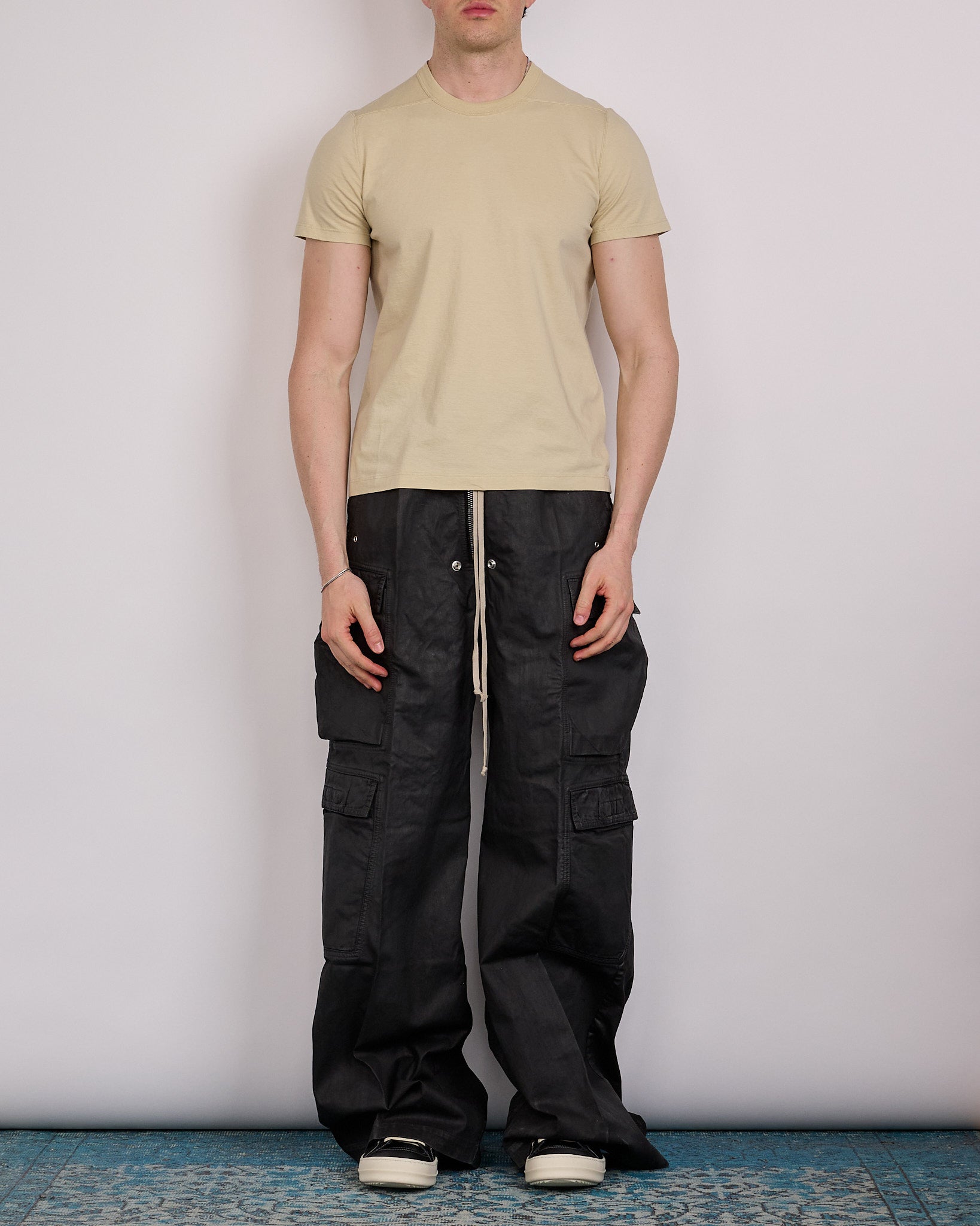 Rick Owens DRKSHDW Jumbo Cargo Bela Pant Stretch Deep Black Denim