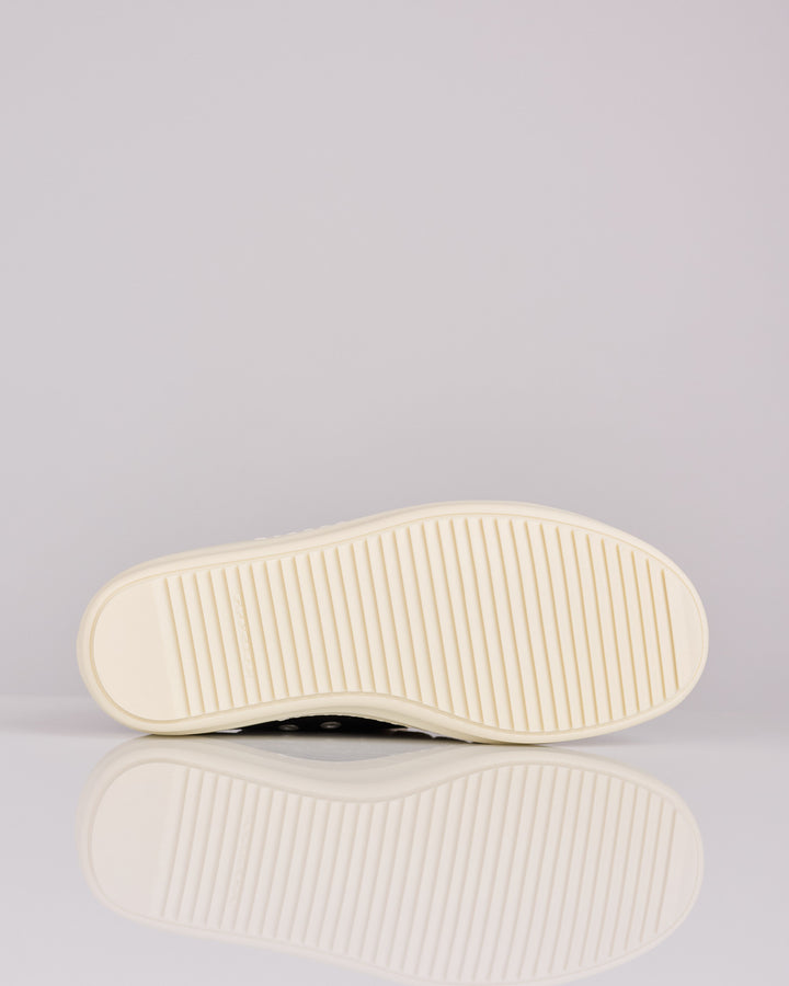 Rick Owens DRKSHDW Jumbo Lace Low Sneaker Denim Black Milk