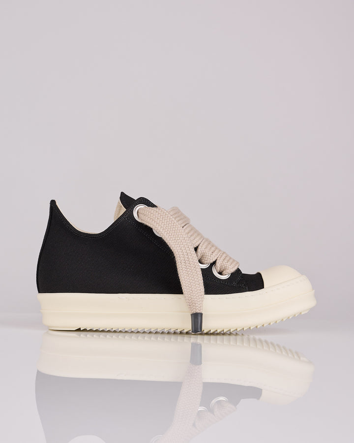 Rick Owens DRKSHDW Jumbo Lace Low Sneaker Denim Black Milk