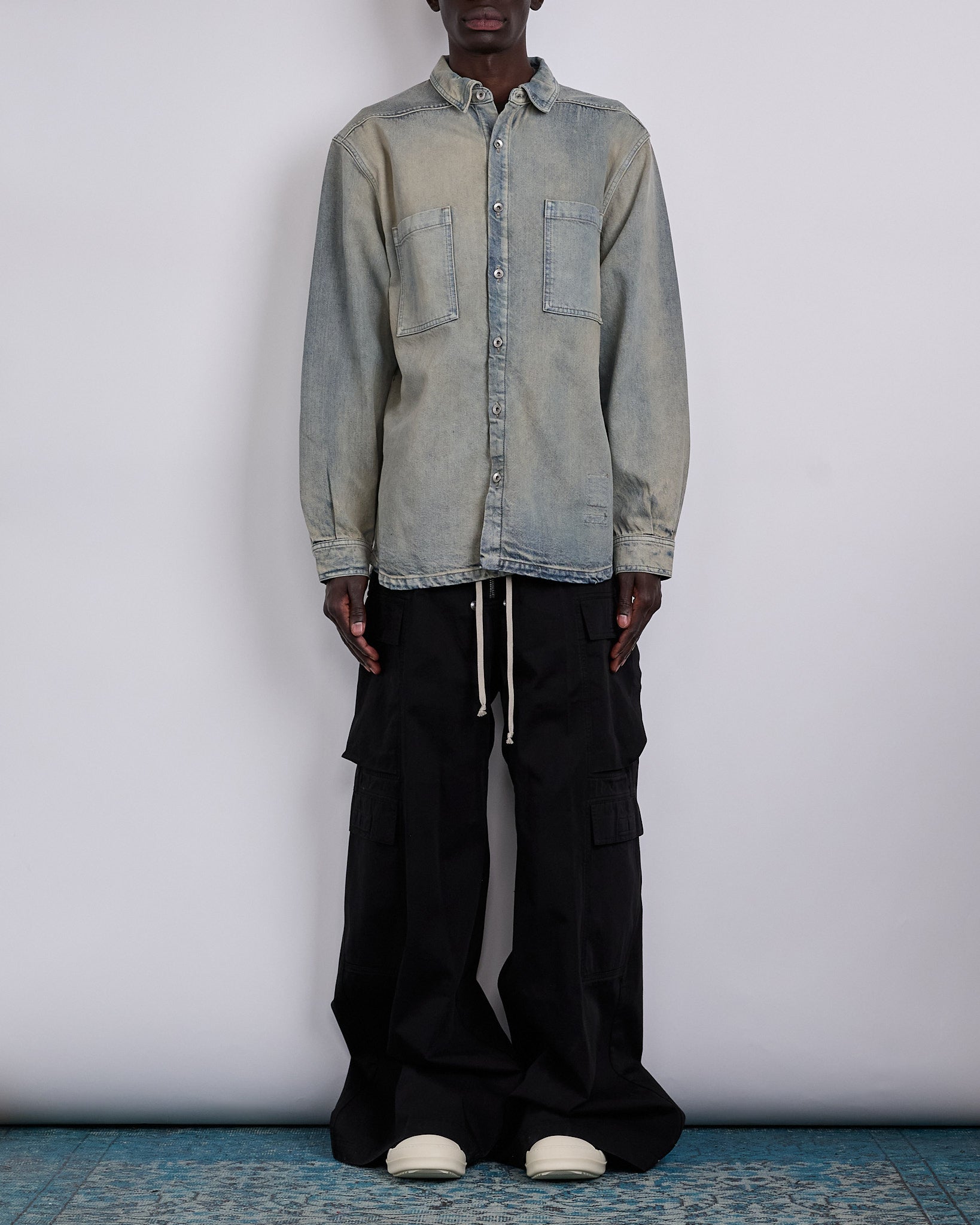 Rick Owens DRKSHDW Jumbo Outershirt 13oz Mineral Pearl – LESS 17