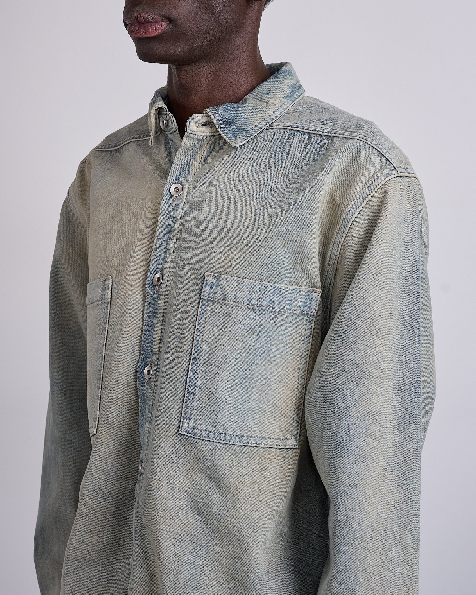 Rick Owens DRKSHDW Jumbo Outershirt 13oz Mineral Pearl – LESS 17