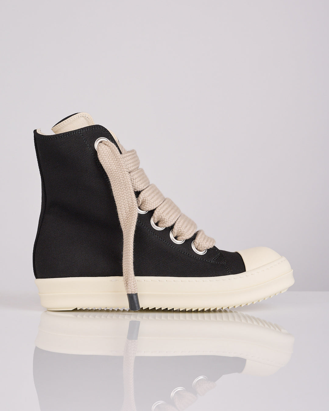 Rick Owens DRKSHDW Jumbolace High Sneak Denim Black Milk
