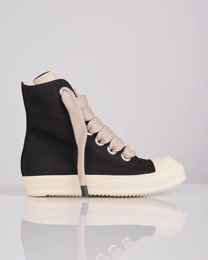 Rick Owens DRKSHDW Jumbolace High Sneak Denim Black Milk