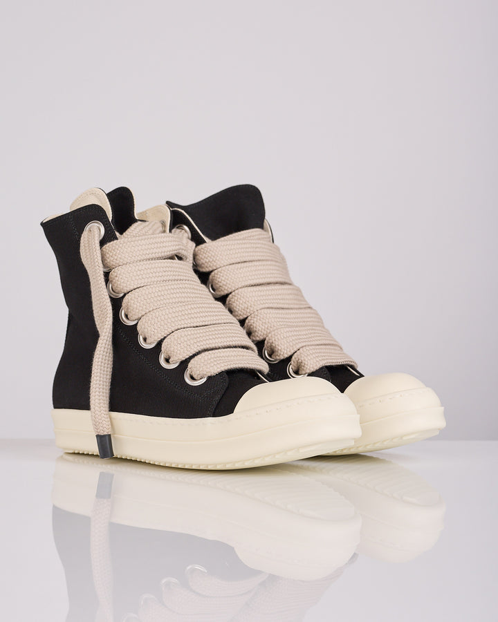 Rick Owens DRKSHDW Jumbolace High Sneak Denim Black Milk