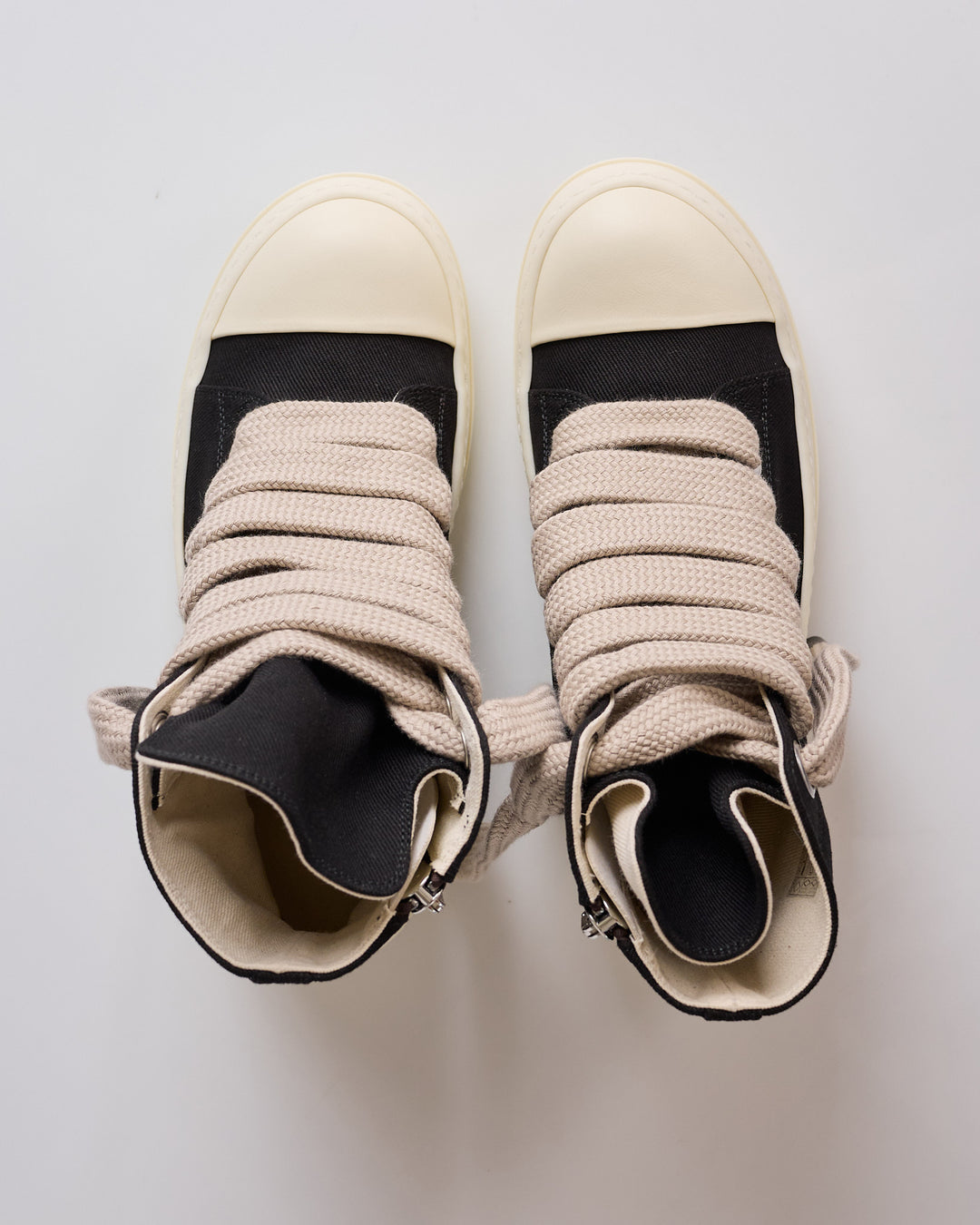 Rick Owens DRKSHDW Jumbolace High Sneak Denim Black Milk