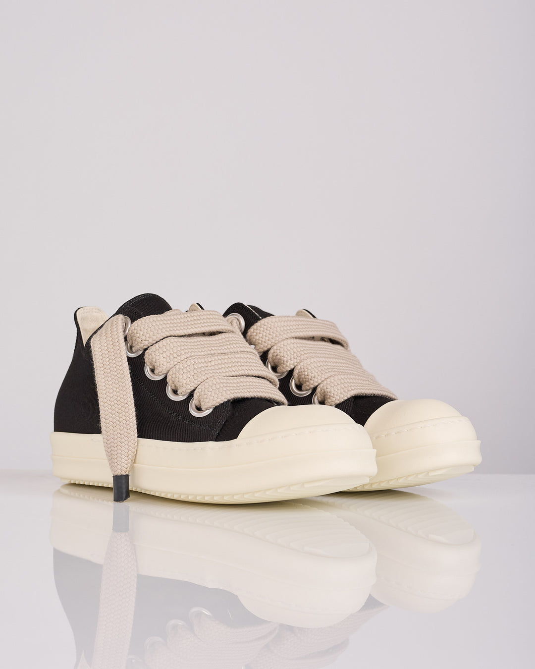 Rick Owens DRKSHDW Jumbolace Low Sneak Denim Black Milk