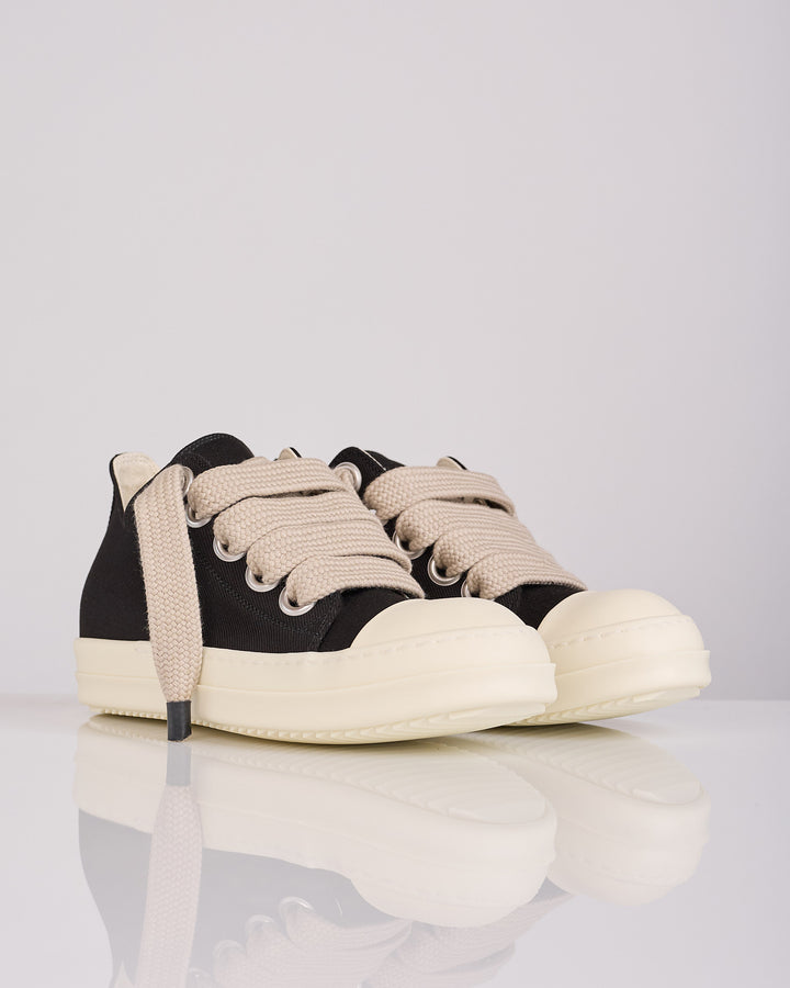 Rick Owens DRKSHDW Jumbolace Low Sneak Denim Black Milk