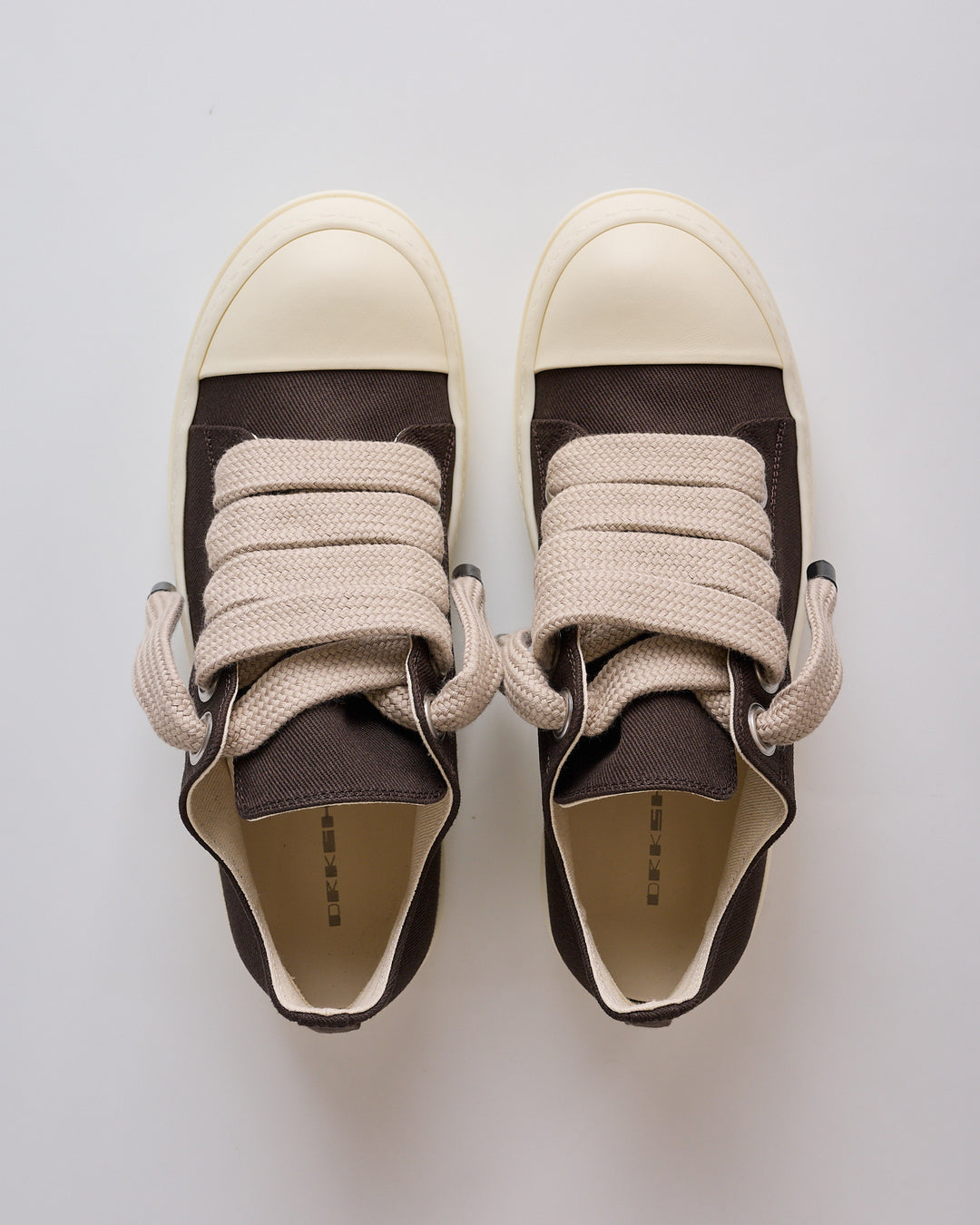 Rick Owens DRKSHDW Jumbolace Low Sneak Denim Dark Dust