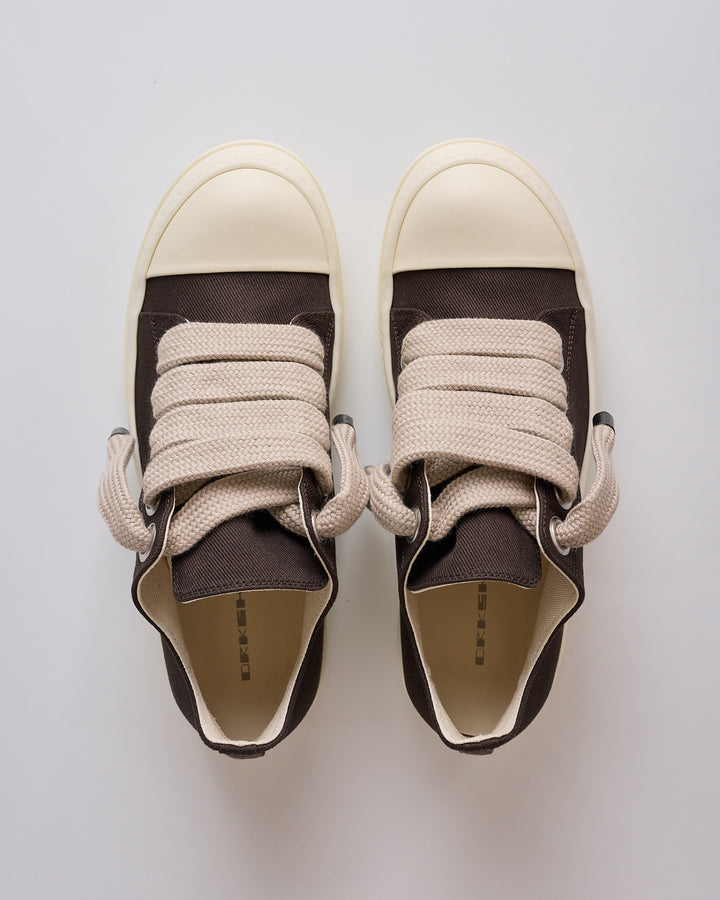 Rick Owens DRKSHDW Jumbolace Low Sneak Denim Dark Dust