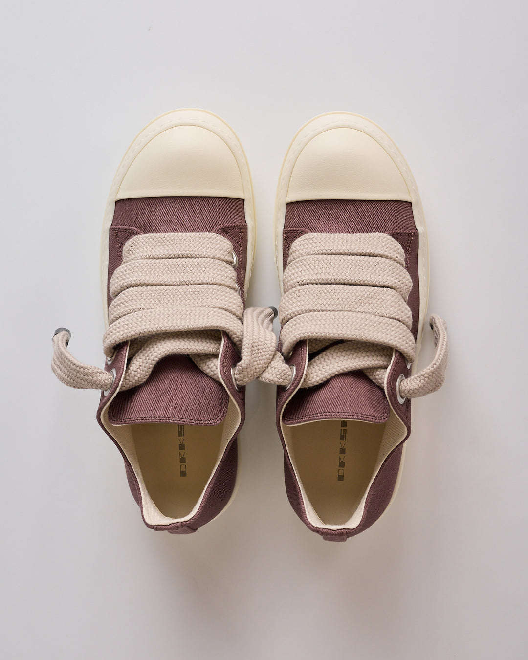 Rick Owens DRKSHDW Jumbolace Low Sneak Denim Grape
