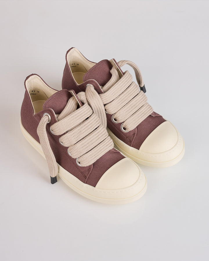 Rick Owens DRKSHDW Jumbolace Low Sneak Denim Grape