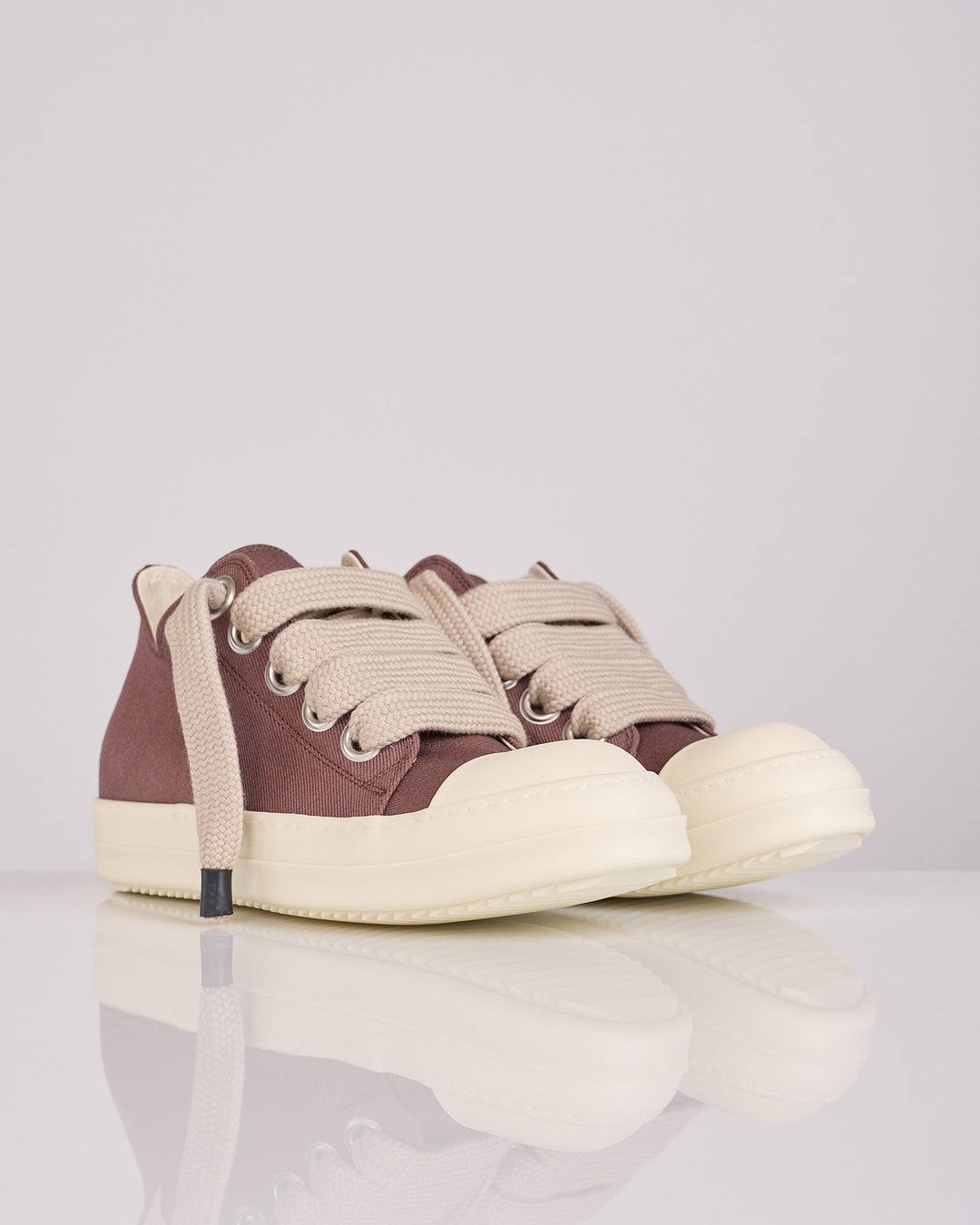 Rick Owens DRKSHDW Jumbolace Low Sneak Denim Grape
