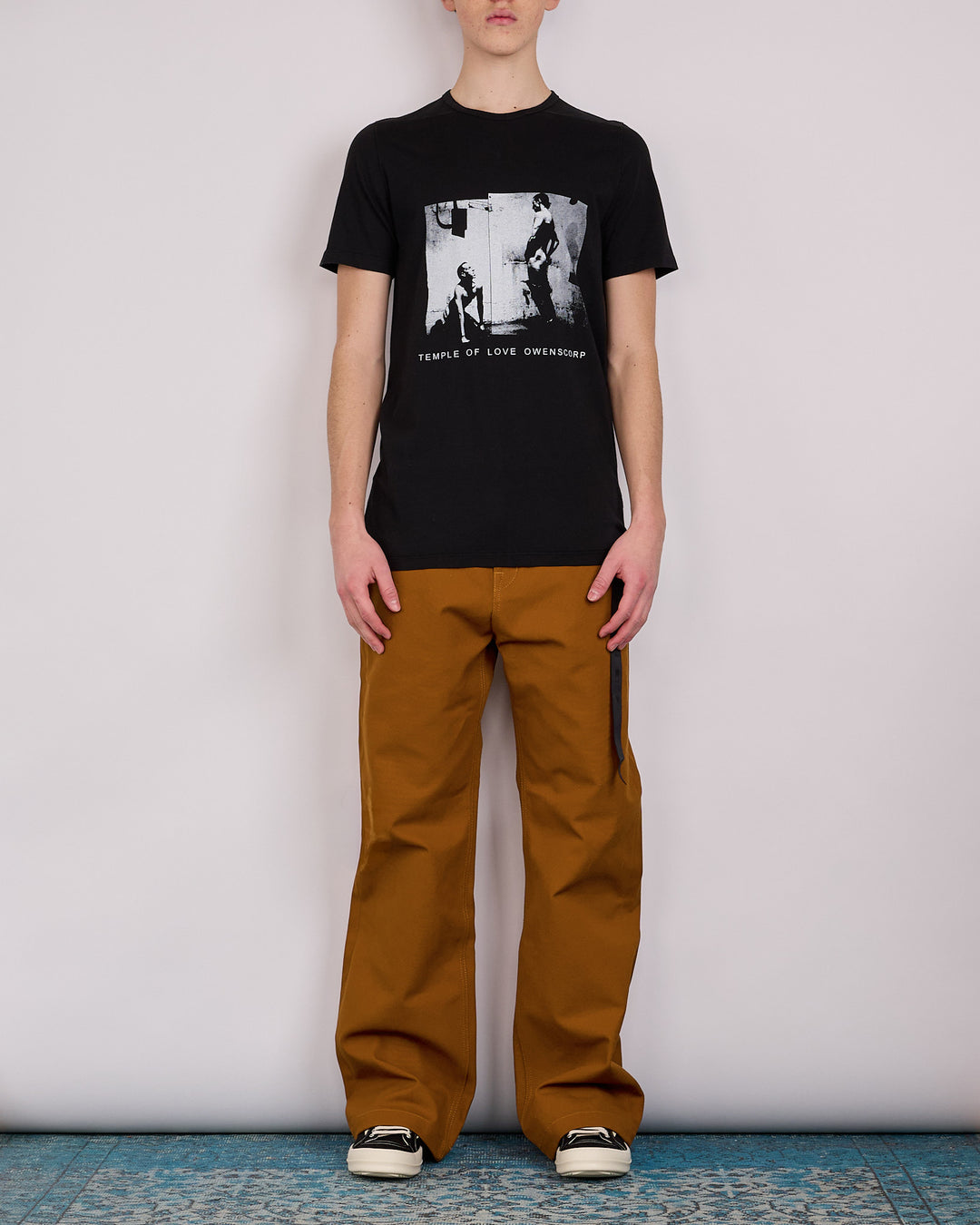 Rick Owens DRKSHDW Level T-Shirt Piss Graphic Black Milk