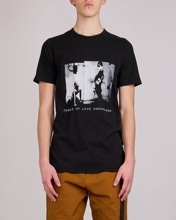Rick Owens DRKSHDW Level T-Shirt Piss Graphic Black Milk