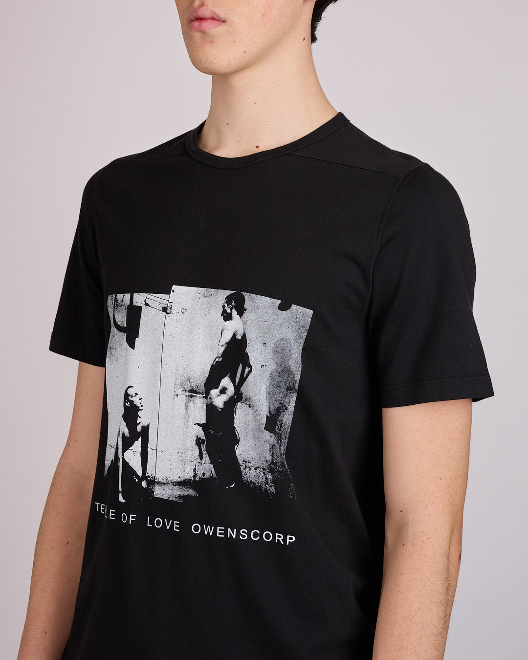 Rick Owens DRKSHDW Level T-Shirt Piss Graphic Black Milk