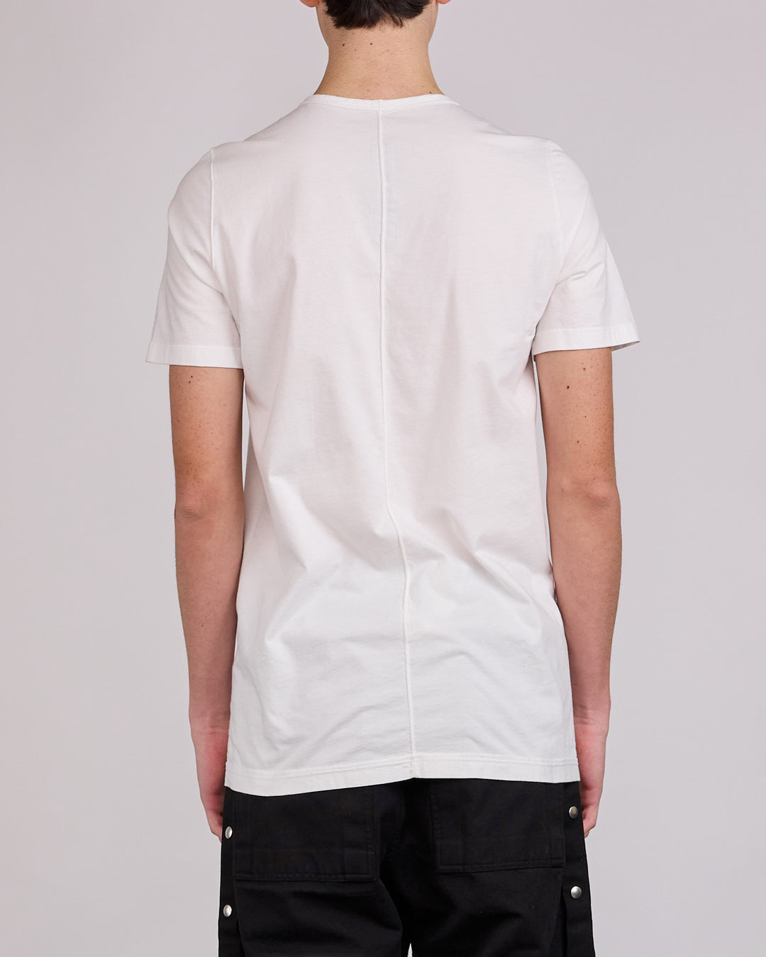 Rick Owens DRKSHDW Level T-Shirt Temple Graphic Milk Black