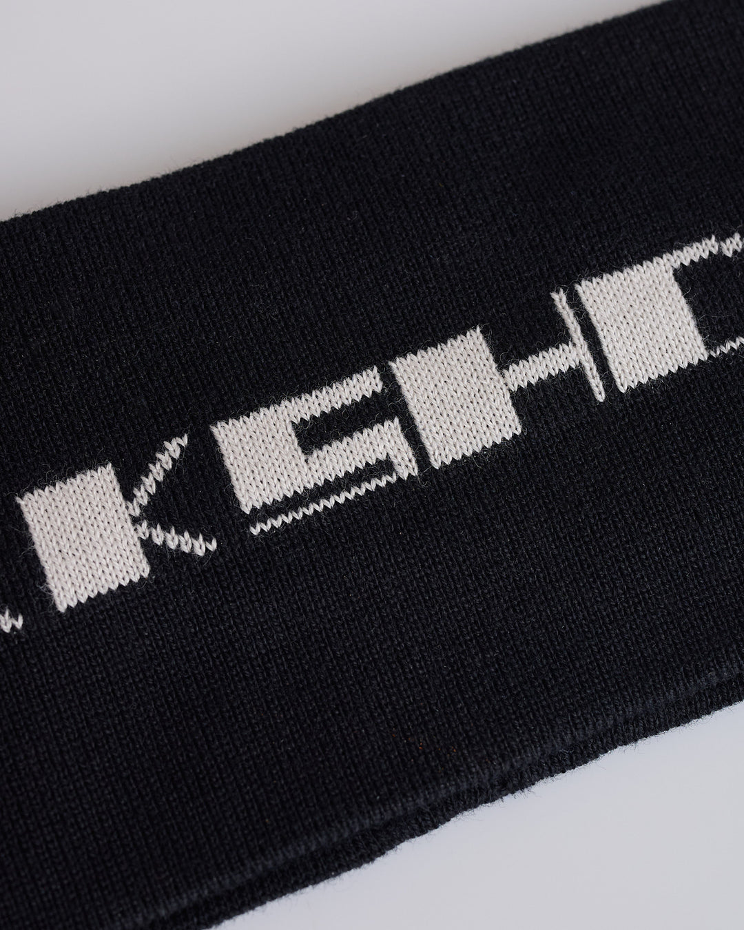Rick Owens DRKSHDW Logo Headband Black Pearl
