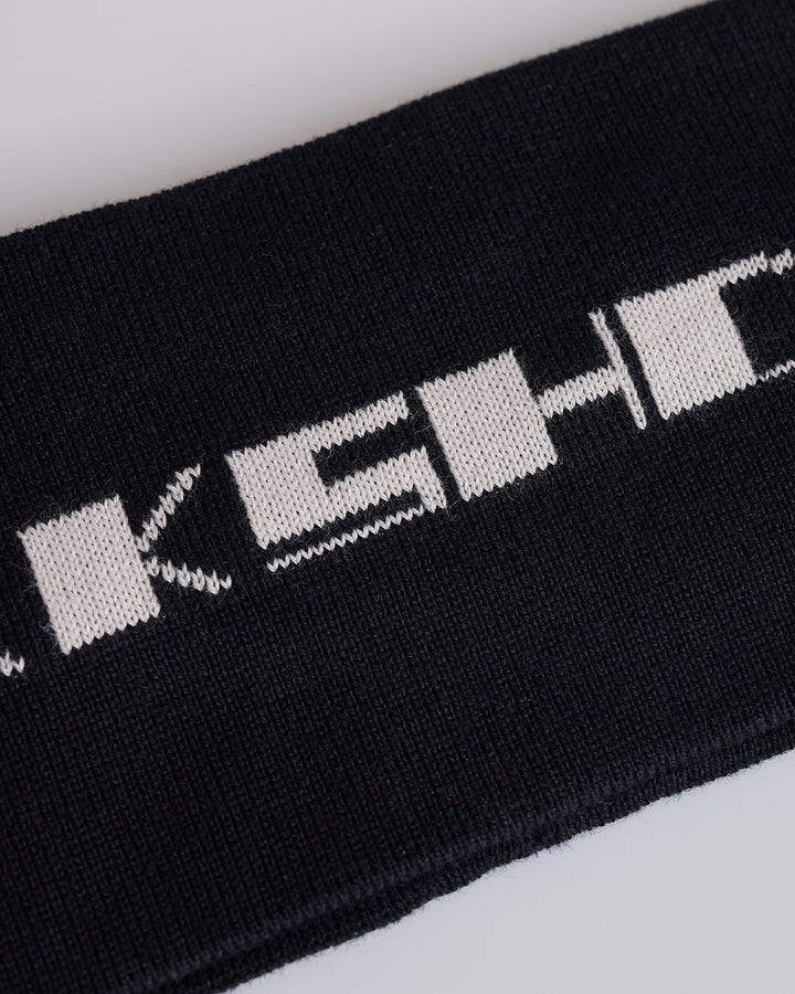 Rick Owens DRKSHDW Logo Headband Black Pearl