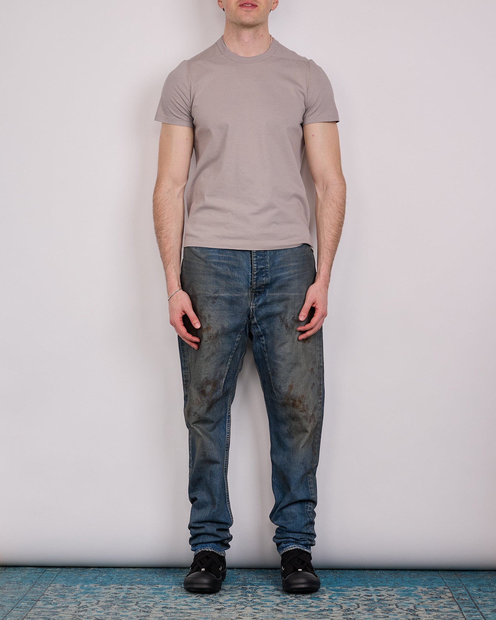 Rick Owens DRKSHDW MIJ Collapse Long Jean 14oz Denim Vintage Wash
