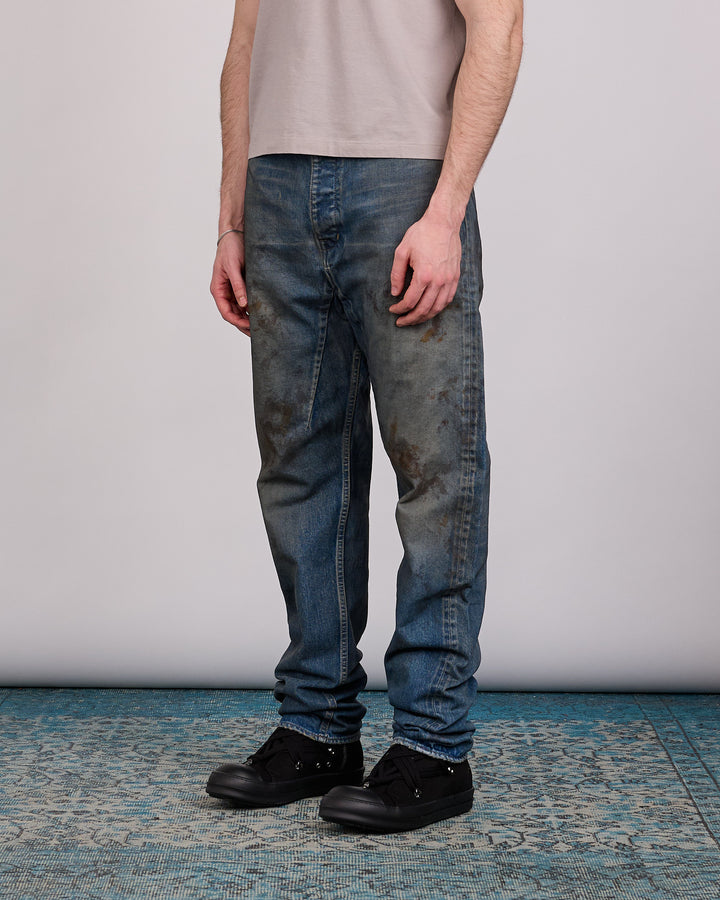 Rick Owens DRKSHDW MIJ Collapse Long Jean 14oz Denim Vintage Wash