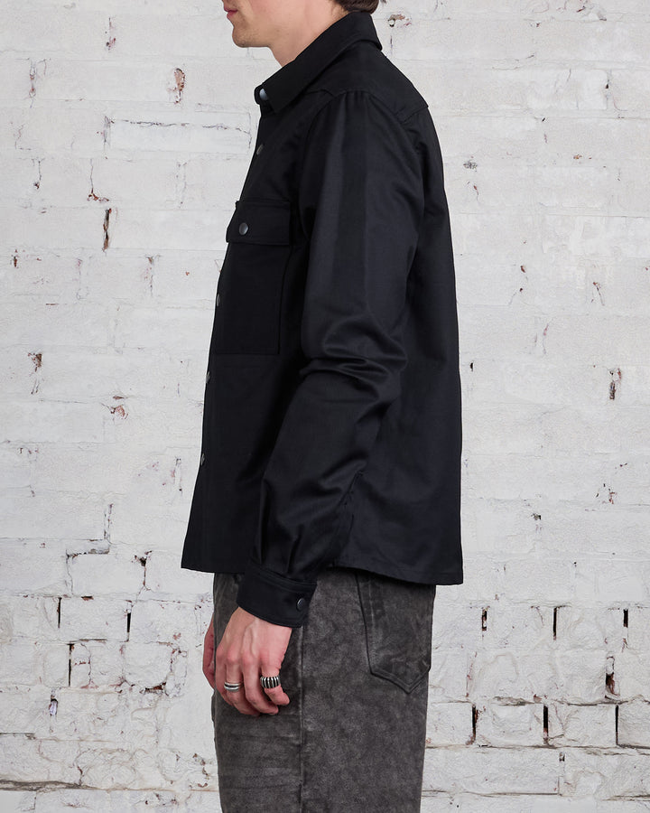 Rick Owens DRKSHDW MIJ Cropped Outershirt HD Twill Black