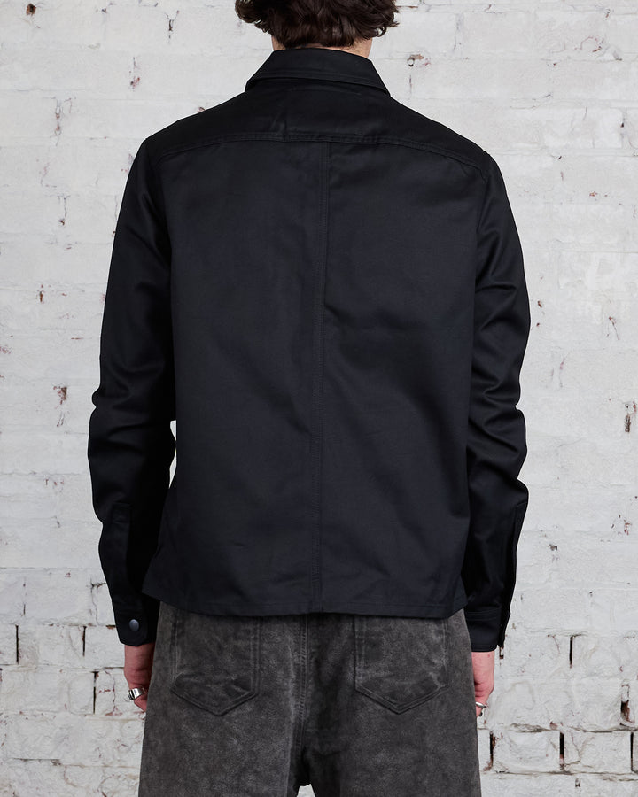 Rick Owens DRKSHDW MIJ Cropped Outershirt HD Twill Black