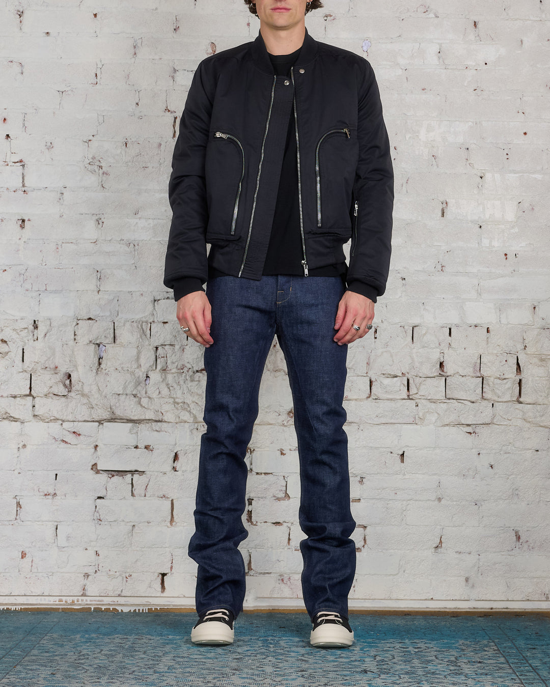 Rick Owens DRKSHDW MIJ Jim Cut Jean 14oz Denim Indigo