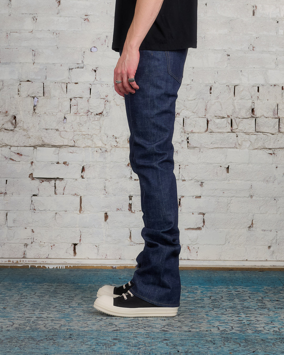 Rick Owens DRKSHDW MIJ Jim Cut Jean 14oz Denim Indigo